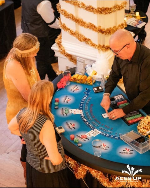 Twenty-One or Bust Private Blackjack Party Rental Package - Gallery image