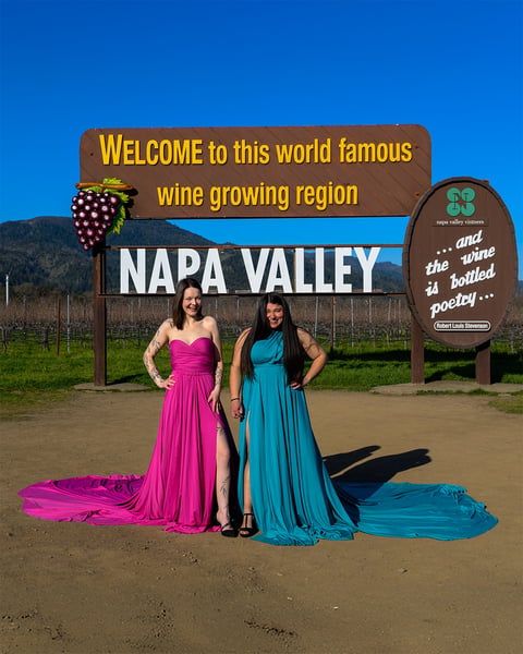 Flying Dress Photo Shoot with Silk Gowns and a Dress Assistant – Experiences – photo 4