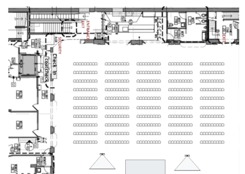 Event Venue Ballroom with Stage - Gallery image