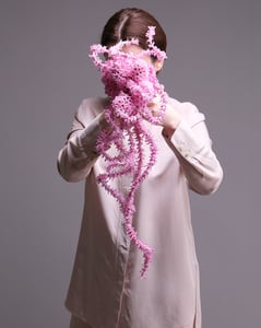 Cascading Pink Hyacinth Bridal Bouquet with Trailing Florets – Florists
