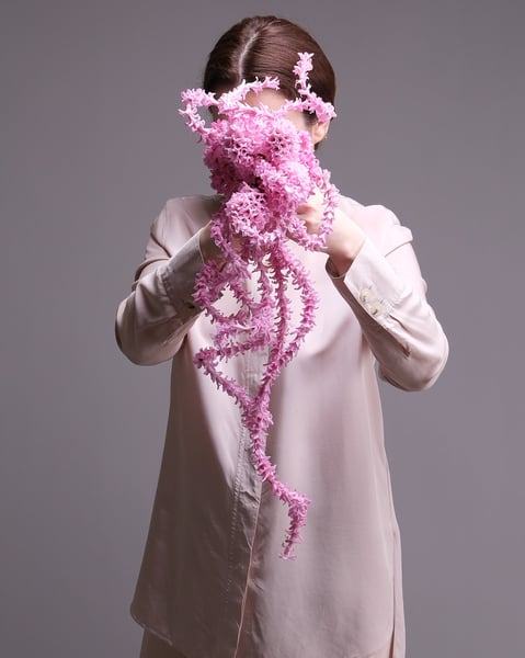Cascading Pink Hyacinth Bridal Bouquet with Trailing Florets - Featured image
