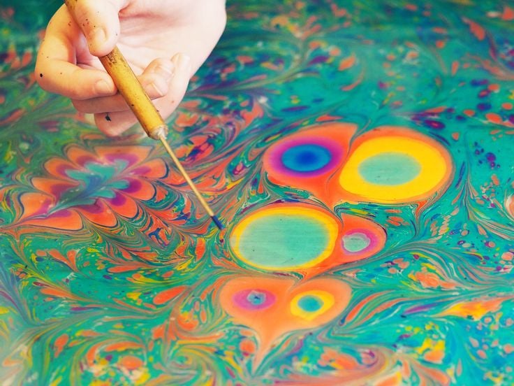 Private Marble Painting (Ebru) Trailer Workshop, Nationwide - Gallery image