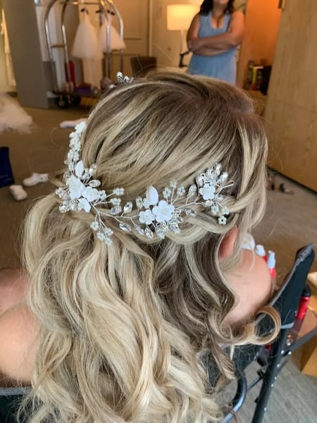 Day-of Wedding Hair Styling for the Bride in All Styles - Gallery image