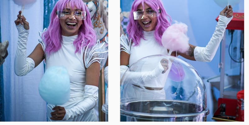 Cotton Candy and Popcorn Servers for Birthday Parties - Gallery image