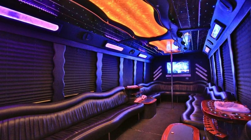 Extra-Large Party Bus with Restroom Rental for Up to 45 Guests - Gallery image