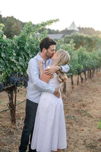 Wine Country Proposal Photography Hidden Photographer Session - Gallery image