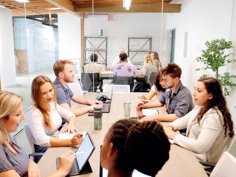 Vibrant Conference Room with Whiteboard for Up to 10 Guests - Featured image