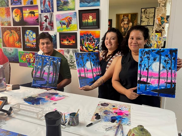 Step by Step Paint and Sip Party Taught by a Professional Artist - Anniversary in Castro Valley - Featured image
