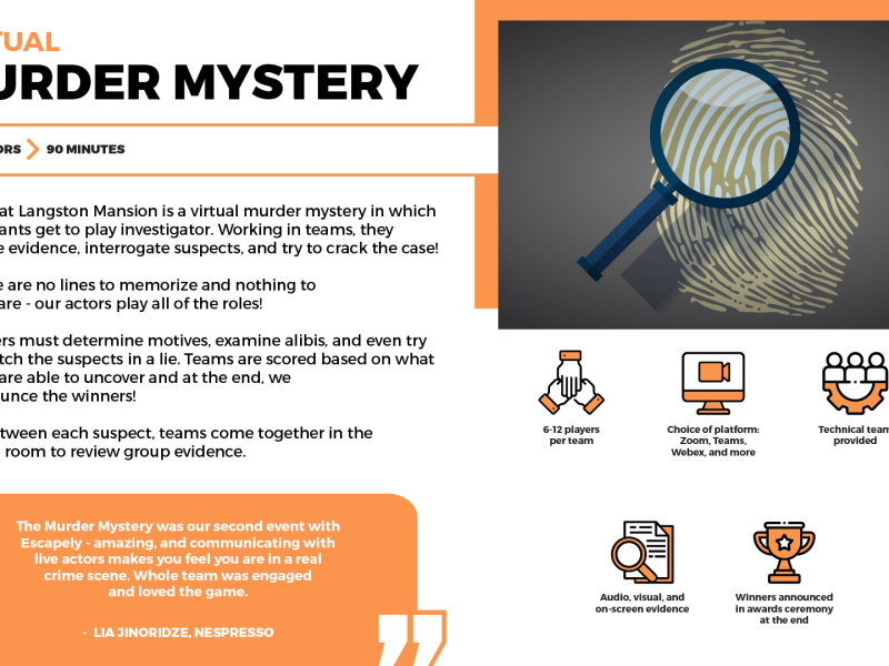 Virtual Murder Mystery - Gallery image