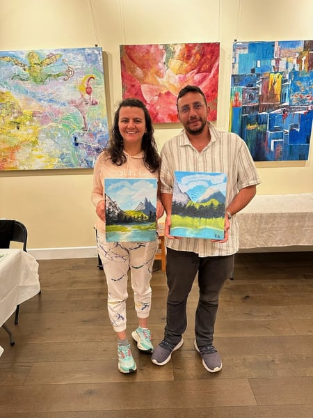 Adult Paint and Sip Birthday Party – Experiences in Burlingame – photo 2