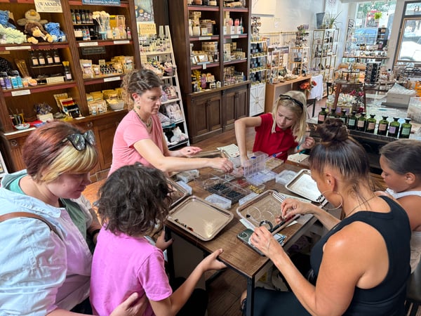 Kids Aromatherapy Bracelet Workshop with Gemstone and Lava Beads - Reunion in Berkeley - Featured image