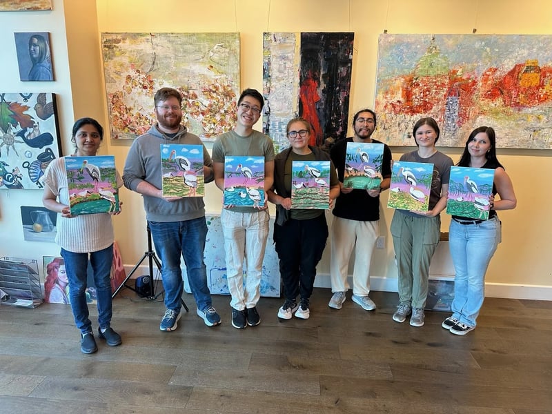 Onsite Paint and Sip for Your Office - Gallery image
