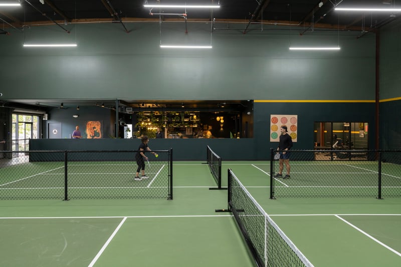 Chic Indoor Pickleball Court – Cozy, Social & Beautiful - Gallery image