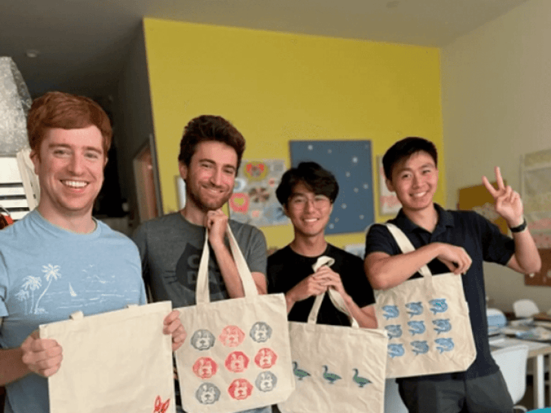 Block-Print Your Own Tote Bag! Travels to You - Gallery image