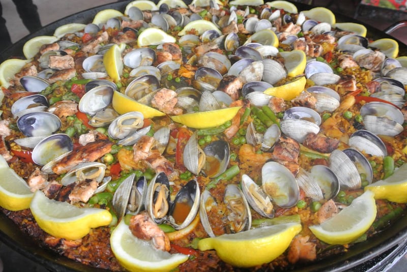 Live Cooking Spanish Paella Buffet with Tapas Sangria and Servers - Gallery image