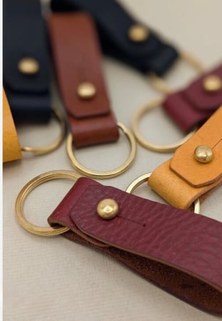 Leather Keychain Workshop for Creative Team Building - Baby Shower in San Francisco - Featured image
