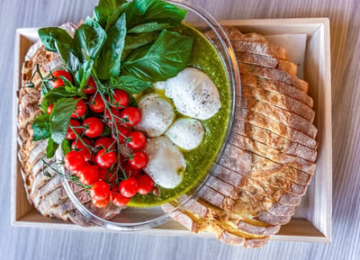 Creamy Burrata and Pesto Bowl Appetizer for Gatherings