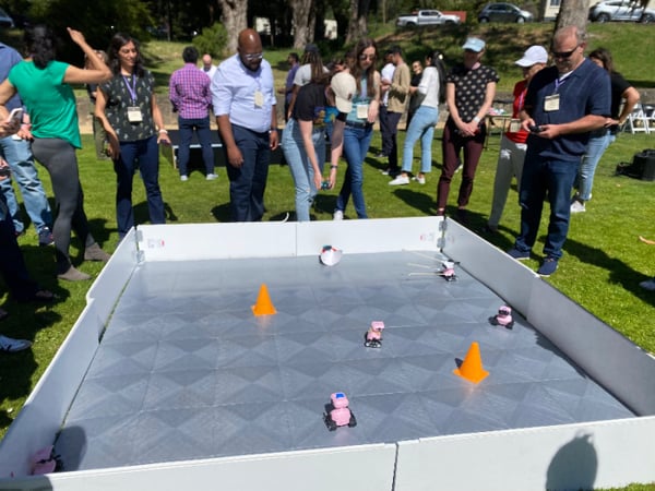 Robot Rally team building challenge for engineering teams