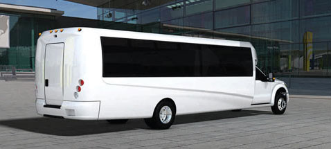 31 Passenger Executive Limo Bus (White) Luxury Rental for Parties - Gallery image
