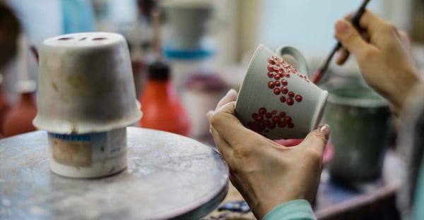 Potter's Wheel Team Workshop: Throw Two Bowls, Cups or Planters - Holiday Party in Pacifica - Featured image