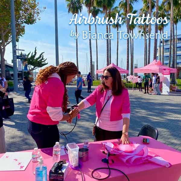 Corporate Airbrush Tattoo Bar with Logo Stencils (2-4 Hours) - Gallery image