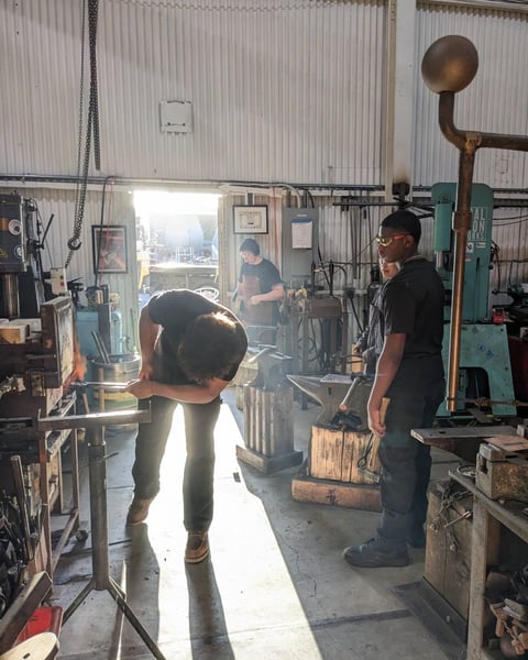 Copper Feather Blacksmithing Class: Forge Your Own Keychain - Gallery image