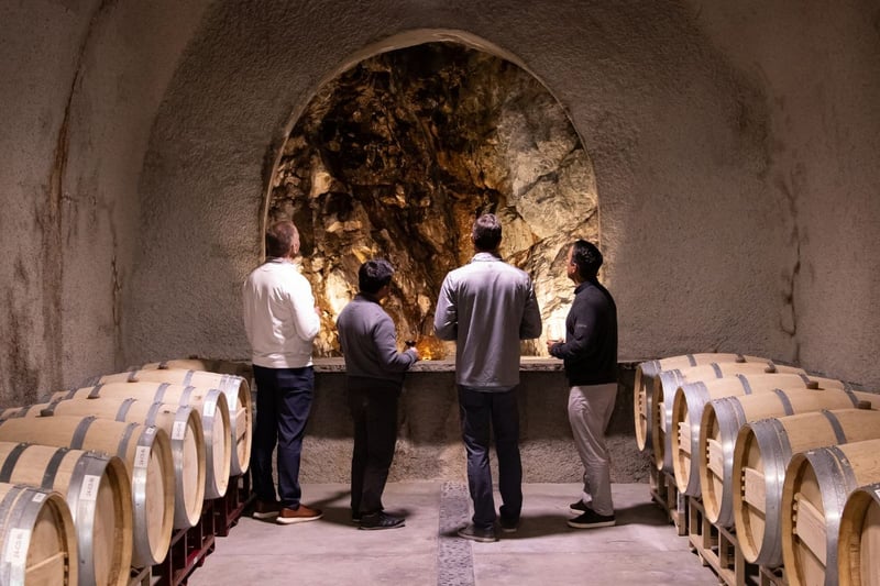 Private Wine Cave Tour With Barrel Taste and Seated Wine Flight - Gallery image