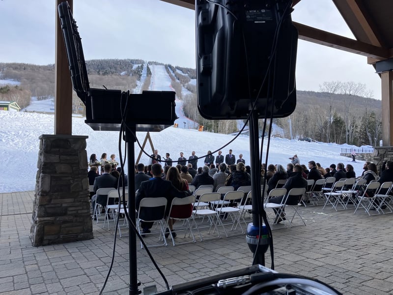 Six-Hour Reception DJ MC with Cocktail Hour Sound Setup - Gallery image