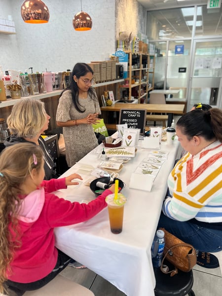 Pressed Flower Botanical Greeting Card Workshop for Groups - Gallery image
