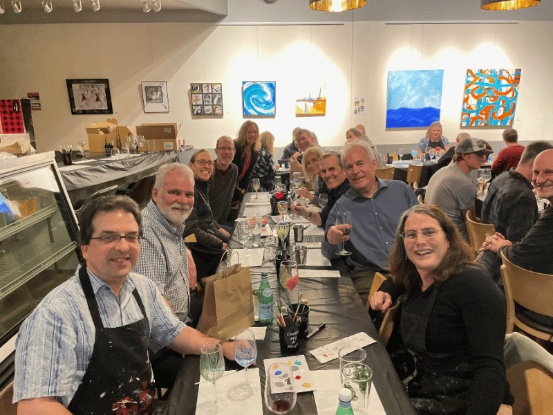 Wine Glass Painting Class – Travels to You! - Gallery image