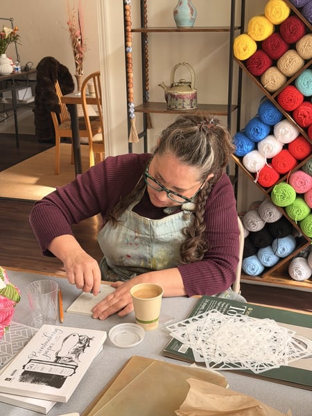 Linocut Printmaking Workshop: Carve, Ink and Press Your Design - Gallery image