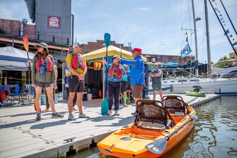 Riverfront Boating Play Date: Kayaks, Paddleboards, Water Bikes - Gallery image