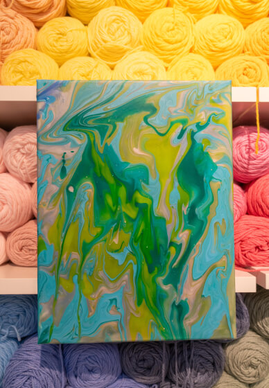 Creative Paint Pouring Workshop - Instructor Travels - Gallery image