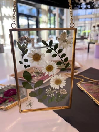 Framed Pressed Flower Art Workshop with a Floating Glass Frame - Holiday Party in Mountain View - Featured image