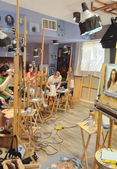 Art Workshop: Creative Team Building with Charcoal & Oil Painting - Gallery image