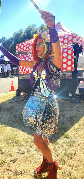 Rollerskating Butterfly Dancer with Bubble Show for Events - Gallery image