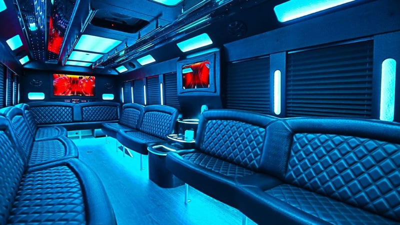Luxury Medium Party Bus Rental for Groups of Up to 28 Guests - Gallery image
