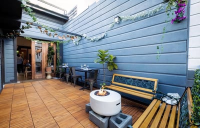 Private Outdoor Restaurant Terrace Space