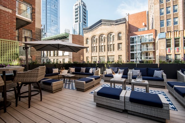 Hotel Rooftop Event Space at New York Hotel - Anniversary in New York - Featured image
