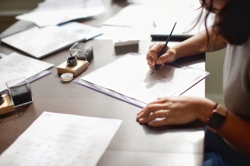 Pointed Pen Calligraphy Workshop for Beginners and Lefties - Gallery image