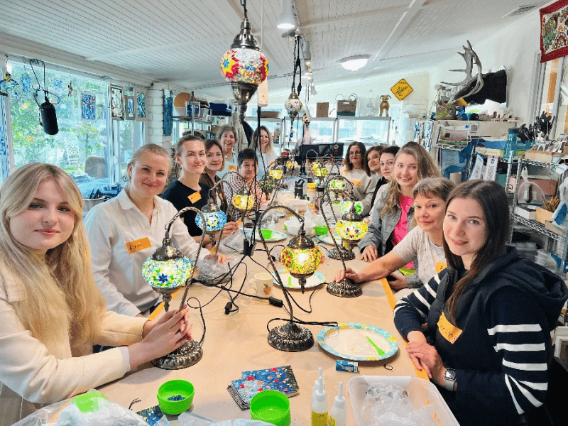Turkish Mosaic Lamp Workshop - Gallery image
