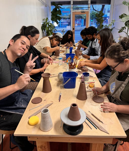 Private Pottery Class for Groups: Mugs, Vases and Pinch Pots - Gallery image