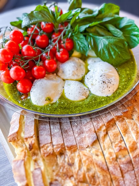 Creamy Burrata and Pesto Bowl Appetizer for Gatherings - Gallery image