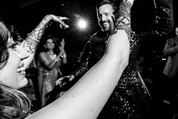 Wedding DJ and MC with Ceremony Sound and LED Uplighting - Gallery image
