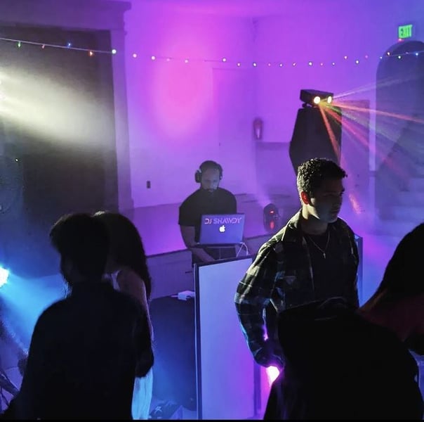 Six-Hour Wedding DJ with Ceremony Sound and 12 Uplights - Gallery image