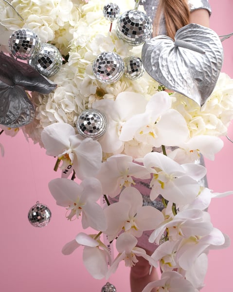 Bold Sculptural Statement Bouquet with Shimmering Accents - Gallery image