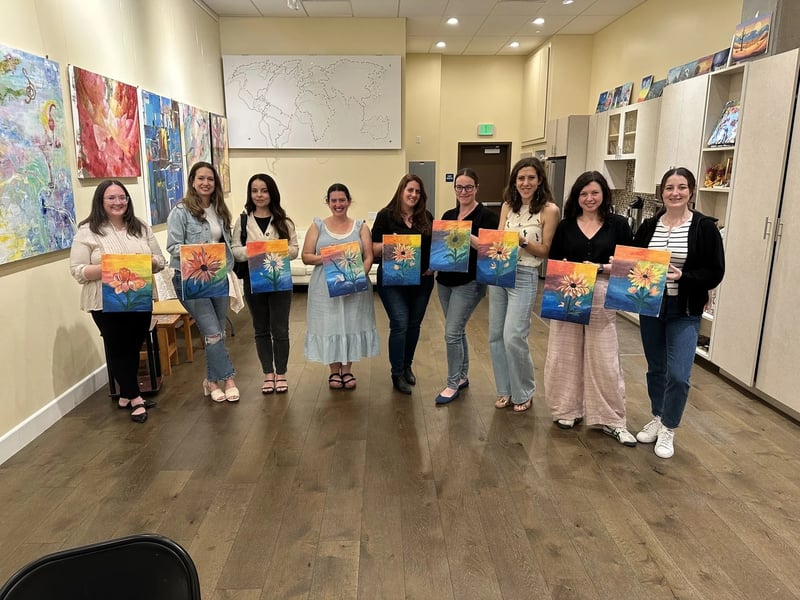 Private Paint and Sip Team Event - Gallery image