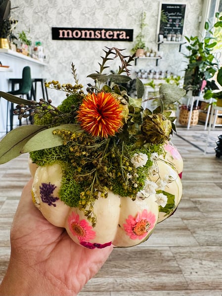 Dried Flower Pumpkin Decor Workshop - Gallery image