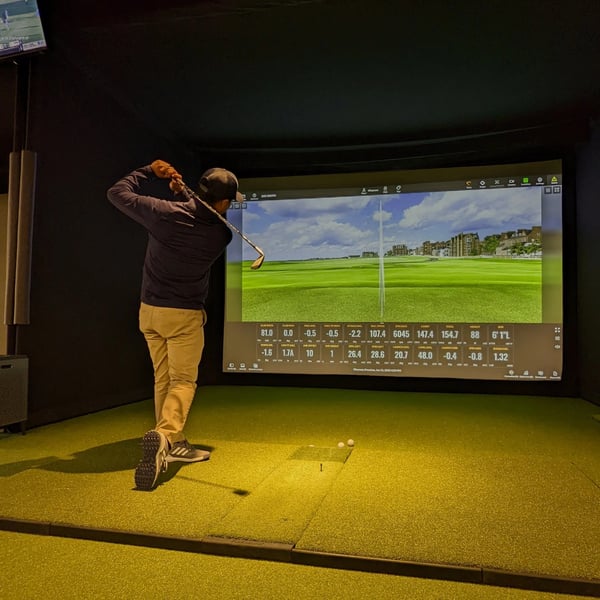 Private Indoor Golf Simulator Event With Trackman Virtual Golf - Gallery image