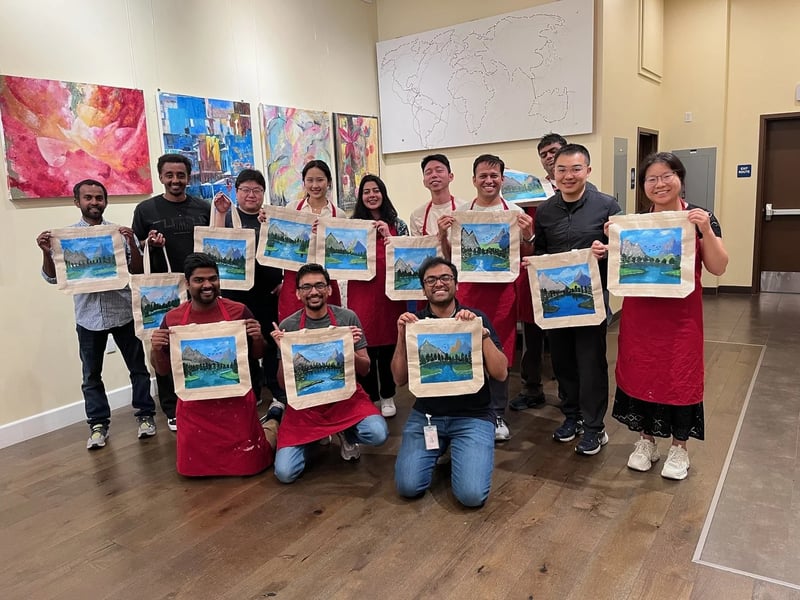 Painted Tote Bag Team Workshop - Gallery image